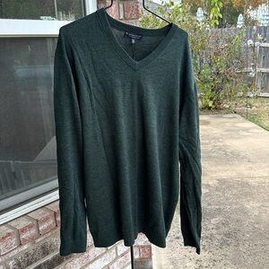 NWT Hart Schaffner Marx Extra Fine Merino Wool Sweater 2xt Green